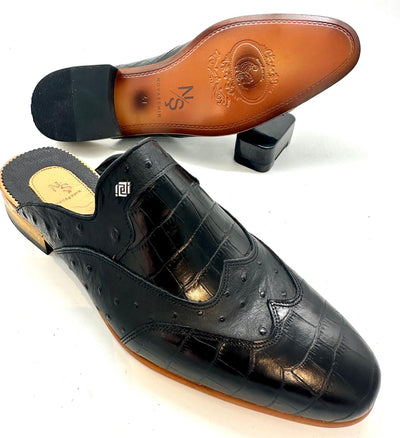 Babouche - L’Oasis – en cuir noir confort et style