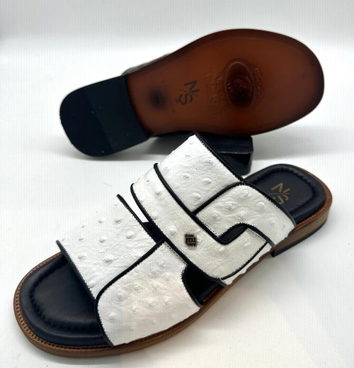 Sandale - La Riviera – ouverte blanche en cuir