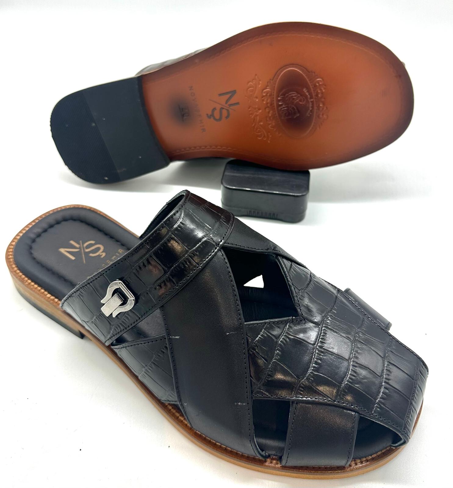 Sandale - L’Artisanale – fermée en cuir au style authentique