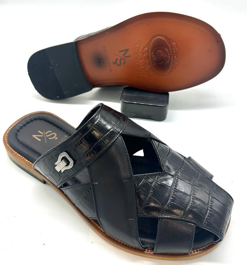 Sandale - L’Artisanale – fermée en cuir au style authentique